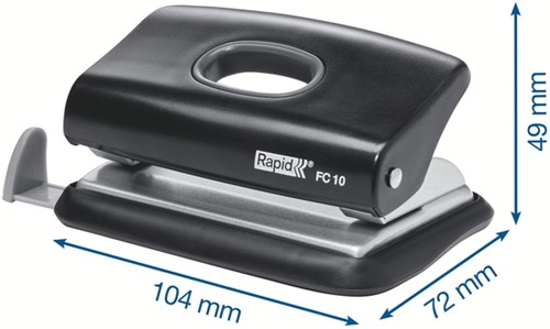 Perforator Rapid Fashion FC10 mini 10 vel zwart-3