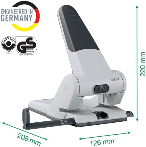 Perforator Leitz Heavy Duty 5180 65 vel zilver-3