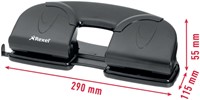Perforator Rexel V412 4-gaats 12 vel zwart-4