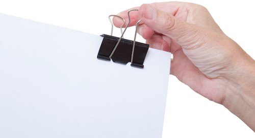 Papierklem MAUL 213 foldback 50mm zwart 12 stuks-3