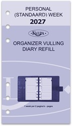 Agendavulling 2027 Kalpa Personal 7dagen/2pagina's