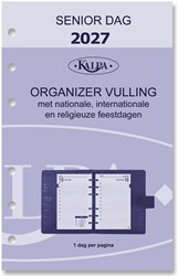 Agendavulling 2027 Kalpa Senior 1dag/1pagina