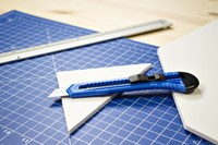 Snijmes Westcott Office 18mm met schuifsluiting blauw-3