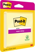 Memoblok Post-it 6920 Super Sticky 76x76mm geel