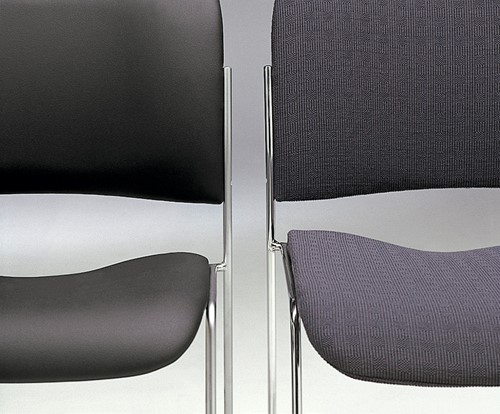 HOWE 40/4 stoel volledig bekleed - Zwart - YS009 - Zwart - B7-3