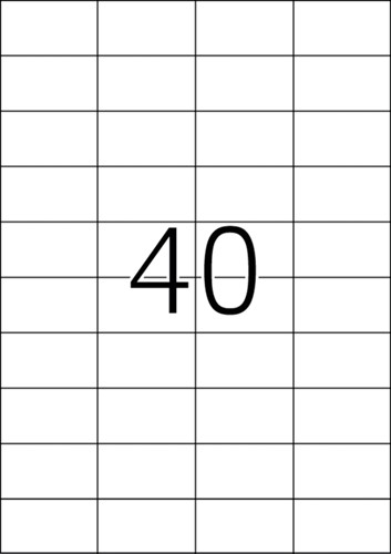 Etiket HERMA 4684 52.5x29.7mm A4 folie transp mat