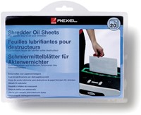 Olie voor papiervernietiger sheet Rexel 20vel