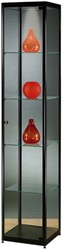 Vitrinekast SDB mpc-400 led zwart 400x400x2000mm