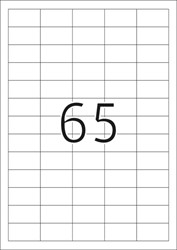 Etiket HERMA 5027 A4 38.1x21.2mm premium wit