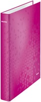 Ringband Leitz WOW A4 maxi 2-rings D-mechaniek 25mm roze-1