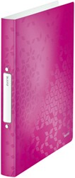 Ringband Leitz WOW A4 2-rings O-mechaniek 32mm PP roze