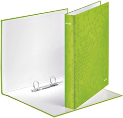 Ringband Leitz WOW A4 maxi 2-rings D-mechaniek 40mm groen
