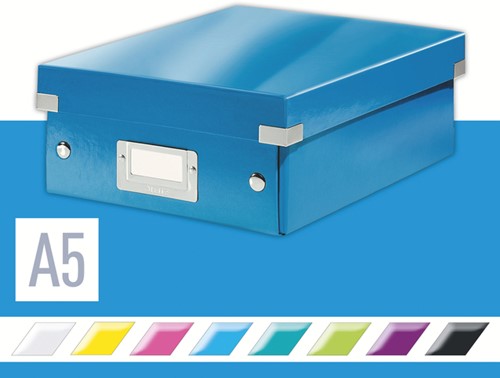 Sorteerbox Leitz WOW Click & Store 220x100x282mm blauw