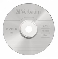 VERBATIM DVD-R 16X 4,7GB JC[PK 10]] 120MIN JEWELCASE [10-BOX]