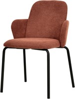 VEBA Paddy stapelbare stoel - Bruin-rood