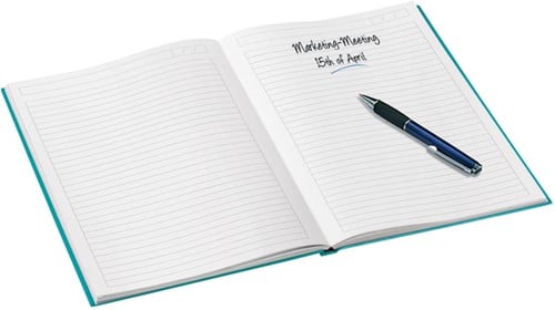 Notitieboek Leitz WOW A4 160 pagina's 90gr lijn ijsblauw-2
