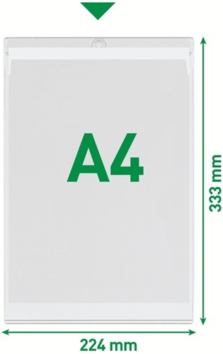 Insteekmap U-model Leitz Premium met ophangoog 0.20mm PVC A4 transparant 50 stuks-3