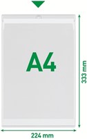 Insteekmap U-model Leitz Premium met ophangoog 0.20mm PVC A4 transparant 50 stuks-7