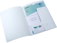 Offertemap Oxford A4 met insteektas 2 kleppen 0.5mm PP wit-5