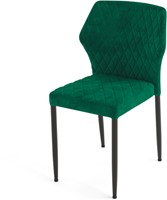 VEBA Louis stapelbare stoel - Groen (velvet)