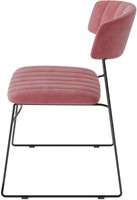 VEBA Mundo stapelbare stoel - Geel (velvet)-2