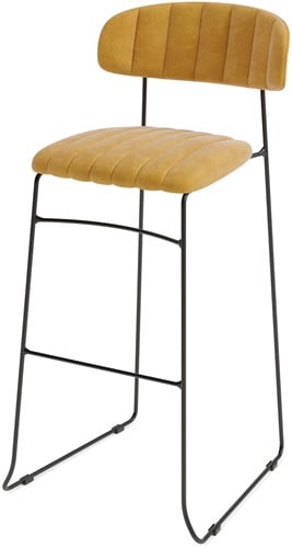 VEBA Mundo barkruk - Geel (velvet)