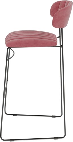 VEBA Mundo barkruk - Zwart (kunstleder)-2