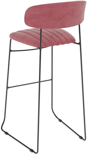 VEBA Mundo barkruk - Zwart (kunstleder)-3