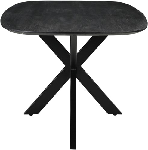Euroseats Harper Spinpoot vergadertafel - 300 x 100 cm - Zwart blad-3