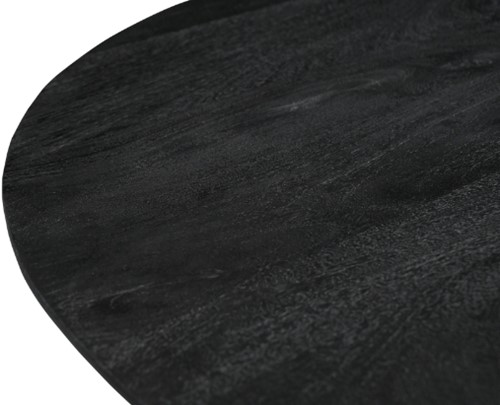 Euroseats Harper Spinpoot vergadertafel - Ø130 cm rond - Zwart blad-3