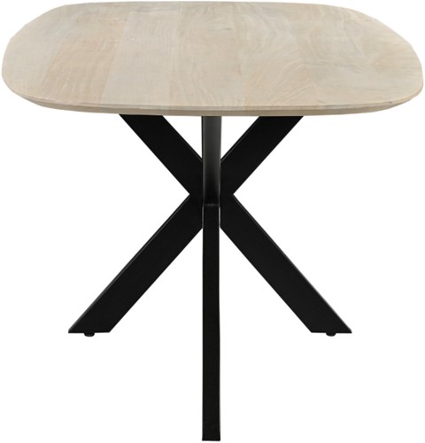 Euroseats Harper Spinpoot vergadertafel - 200 x 100 cm - Naturel blad-3