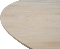 Euroseats Harper Spinpoot vergadertafel - Ø130 cm rond - Naturel blad-3