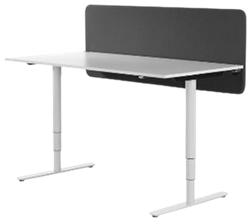 Bureau scherm akoestisch paneel (wolvilt)