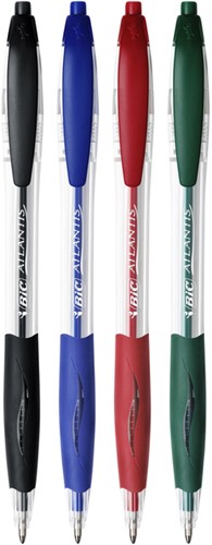 Balpen Bic Atlantis classic grip clic medium blauw-3