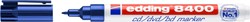 Cd marker edding 8400 rond 0.5-1.0mm blauw