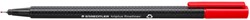 Fineliner Staedtler Triplus 334 rood 0.3mm