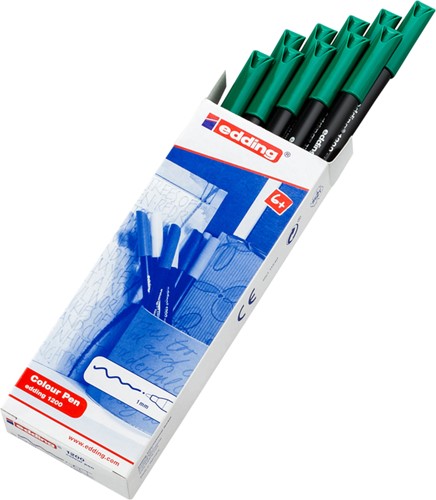 Fineliner edding 1200 004 fijn groen-2