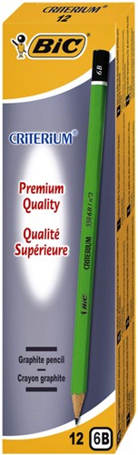 Potlood Bic Criterium 550 zeshoekig 6B-3