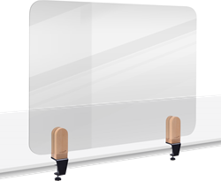 Legamaster ELEMENTS transparant bureauscherm 60x80cm (klem)