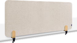 Legamaster ELEMENTS akoestisch bureauscherm 60x160cm soft beige (klem)