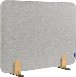 Legamaster ELEMENTS akoestisch bureauscherm 60x80cm licht grijs (houder)