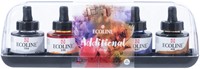 Inkt Talens Ecoline met pipet additional set à 5 ass