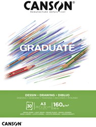 Tekenblok Canson Graduate Dessin A3 160gr 30vel