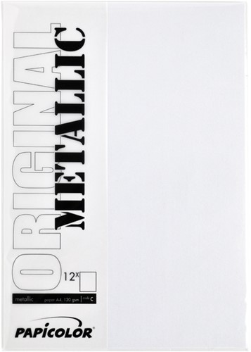 Kopieerpapier Papicolor A4 120gr 6 vel metallic parelwit-2