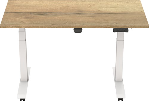 Euroseats Opklapbaar zit-sta bureau - 120 x 80 cm - Natuur eik (T600)-2