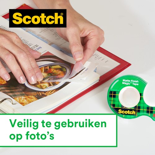 Plakband Scotch Magic 810 12mmx33m onzichtbaar mat-2