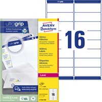 Etiket Avery L7162-250 99.1x33.9mm wit 4000 stuks-2