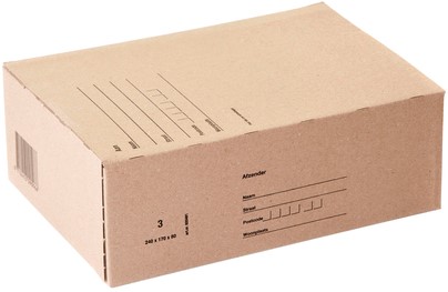 Postpakketbox IEZZY 3 240x170x80mm bruin