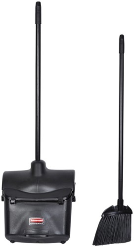 Handveger Rubbermaid Executive Lobby Broom met lange steel zwart-1
