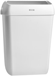 KATRIN Afvalbak met deksel plastic wit 50 L 575 x 420 x 280 mm (doos 2 stuks)